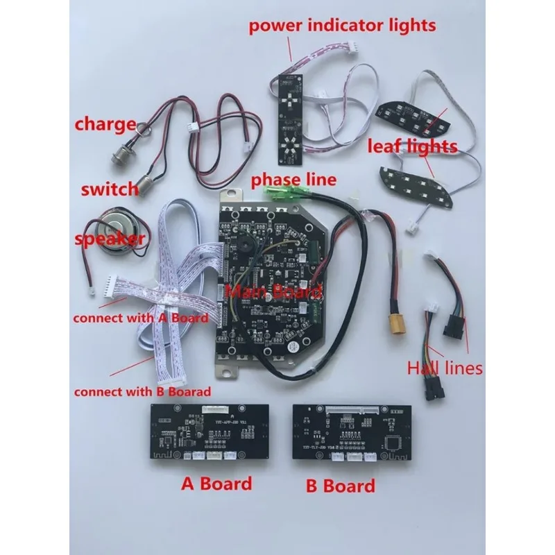 DIY 6.5 Inch Scooter KCQ Motherboard For Balance Scooter Accessories Single System Hoverboard 36V Bluetooth Original Factory