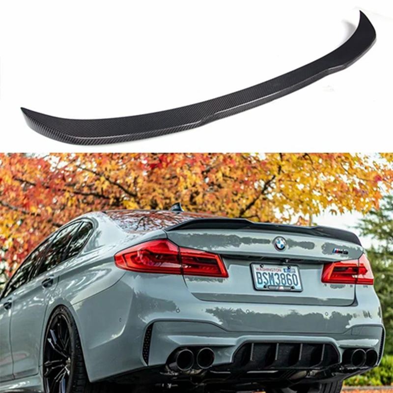 FOR BMW 5 Series G30 G38&M5 F90 PRO Style Carbon fiber Rear Spoiler Trunk wing 2016-2023 FRP Forged carbon