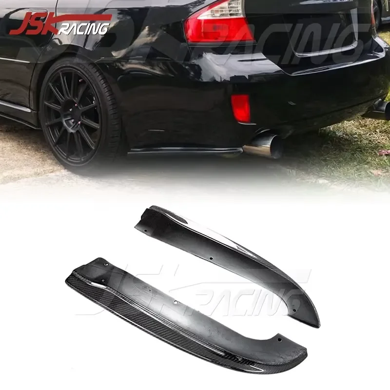 Carbon Fiber Rear Bumper Extensions for 2006-2009 Subaru Legacy BP5 Upgrade to D Style