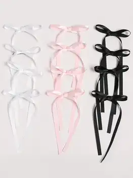 2/12/36 Pcs Fashion Simple Sweet Bow Ribbon Hair Clips For Women Girls Party Hair…