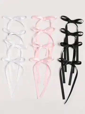 2/12/36 ชิ้นแฟชั่นหวานโบว์ริบบิ้นคลิปผมสําหรับหญิงสาวปาร์ตี้อุปกรณ์เสริมผม