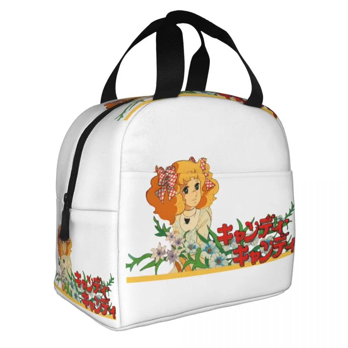 

Изолированная сумка для обеда в стиле аниме Candy Candy, большая контейнер для еды в стиле аниме 70-х годов, термосумка, ланч-бокс, сумка для работы, путешествий, для девочек и мальчиков