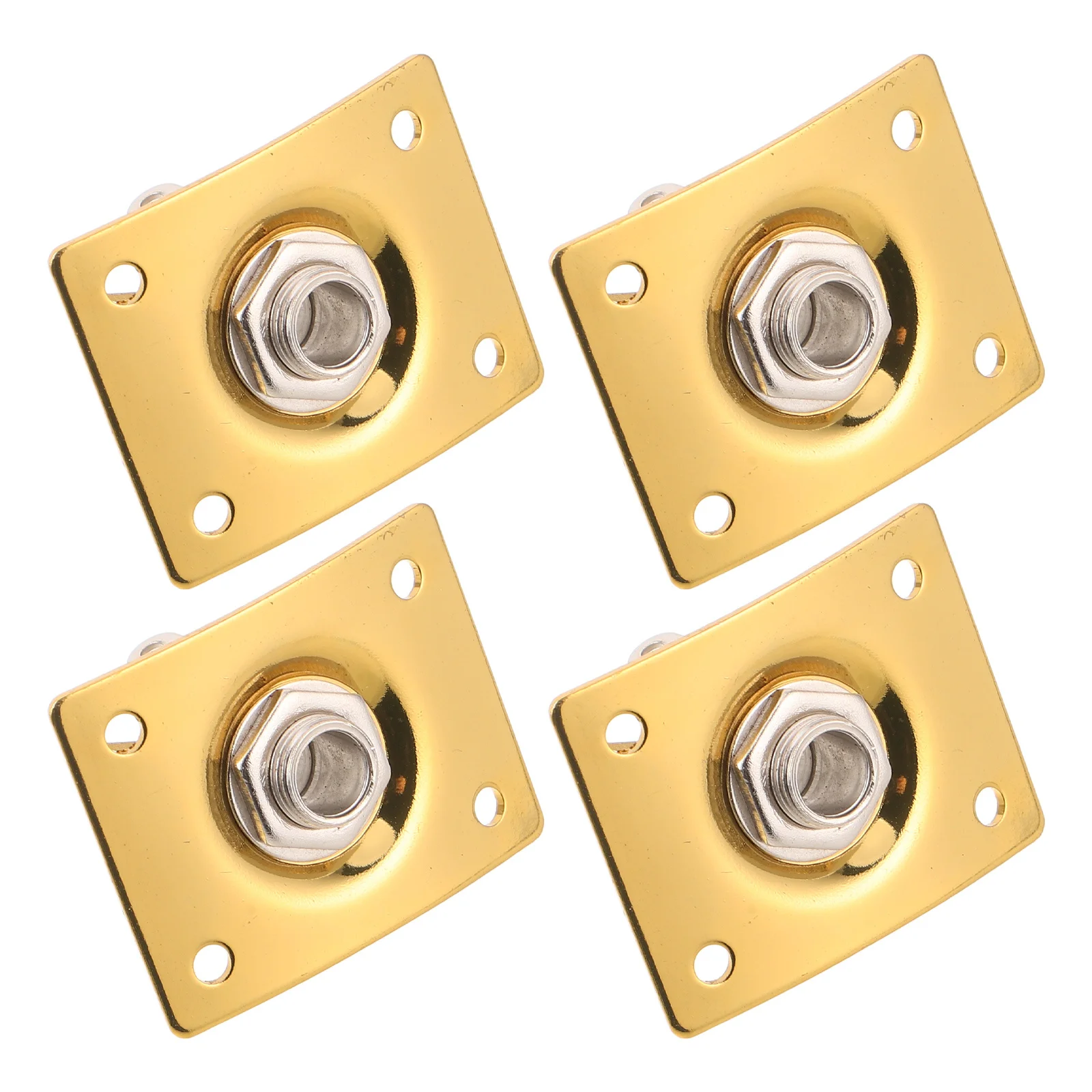 

4Pcs Square Guitar Plug Electric Guitar Jack Port with Pure Tone Output Jack for Upgrading Instrument Output Jacks Easily