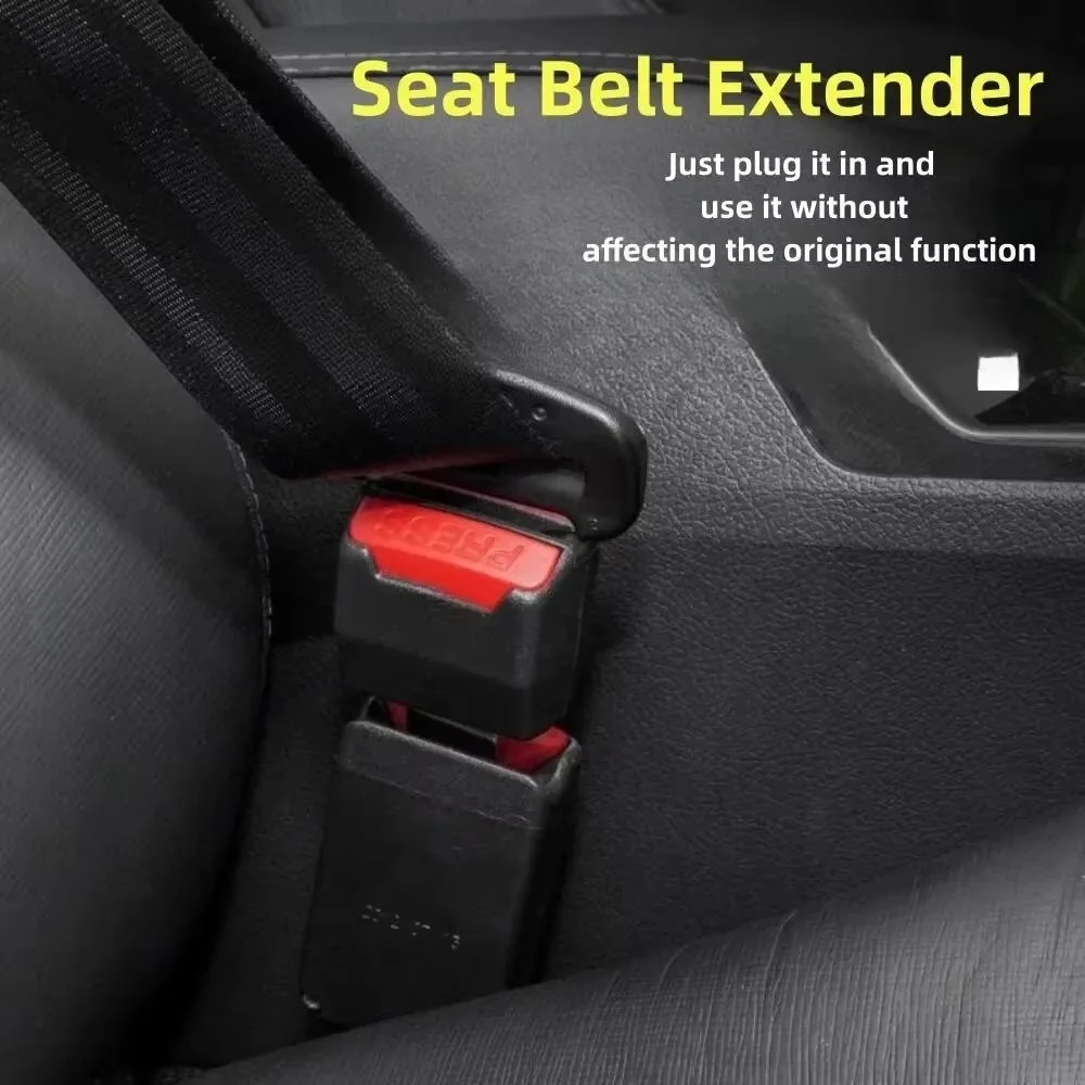 Car Seat Belt Clip Safety Buckle Extension Socket Extender Padding Plug Tool Insert Stop No Beeping Avoid For Toyata Ford BWM