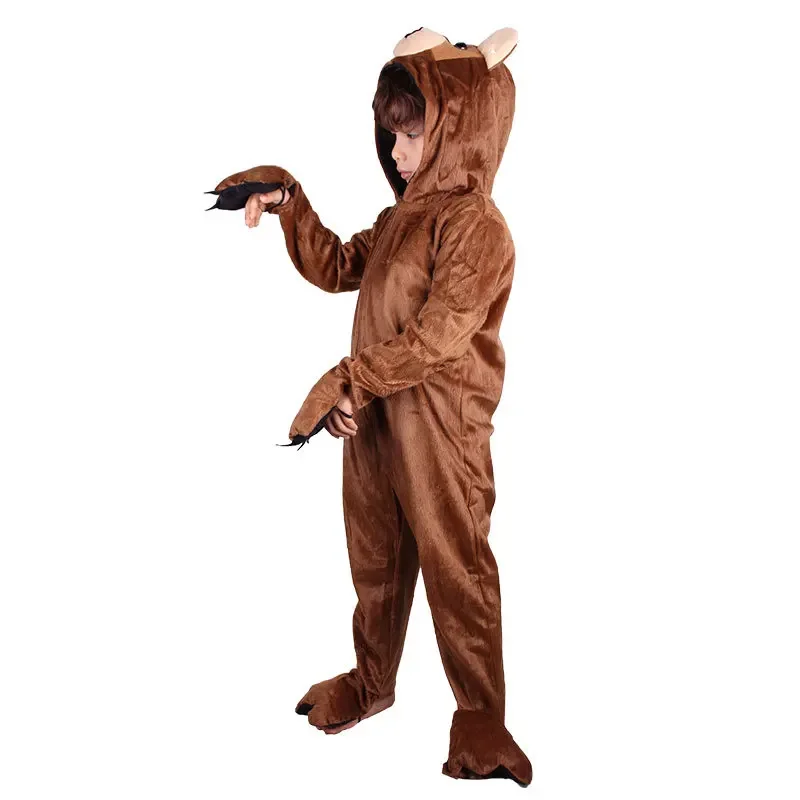 Boys and girls animal bear brown bear performance role-playing style holiday party performance stage play costumes