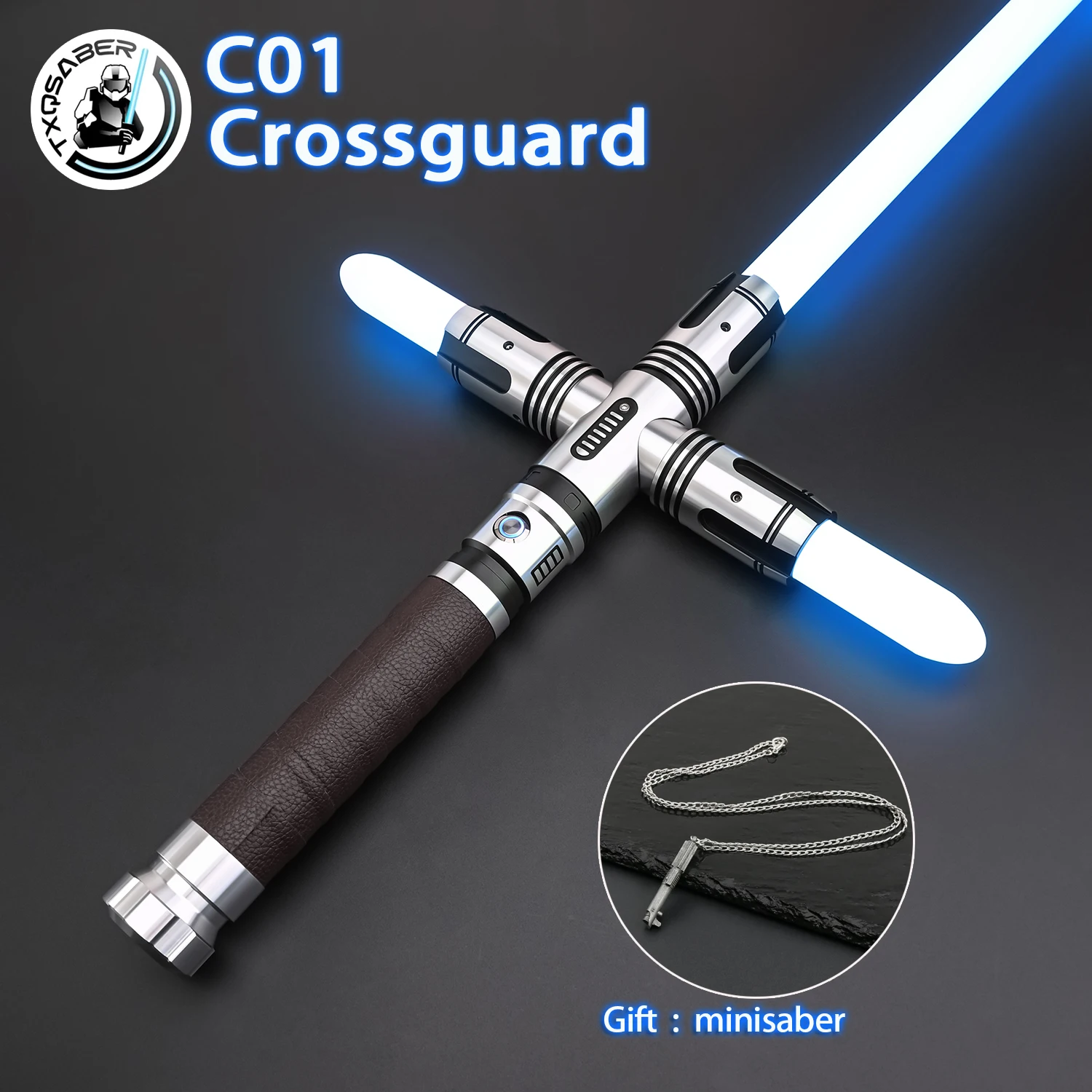 

TXQSABER C1 Crossguard RGB Heavy Dueling Neo Pixel Proffie Lightsaber Force Light Saber Smooth Swing Blaster Laser Sword Косплей