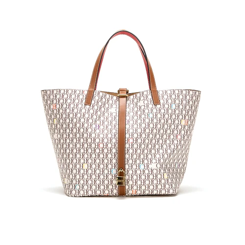 Imagen 2 del producto Bolso de mano de gran capacidad para mujer, estilo clásico, diseño con estampado de letras, pequeños accesorios de Metal, mano de obra exquisita