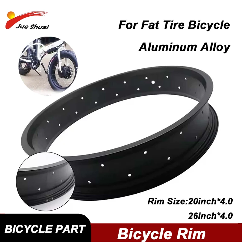

20/26 4.0Inch Snow Bike Rims 80mm Width Fat Tire Rim 36 Holes Fat bike Cycling Replacement Aluminium Alloy No Return No Exchange