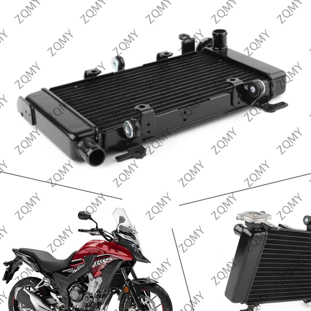 Engine Radiator Water Cooler Aluminum For HONDA CB500X CB500F CBR500R 2013 2014 2015 2016 2017 2018