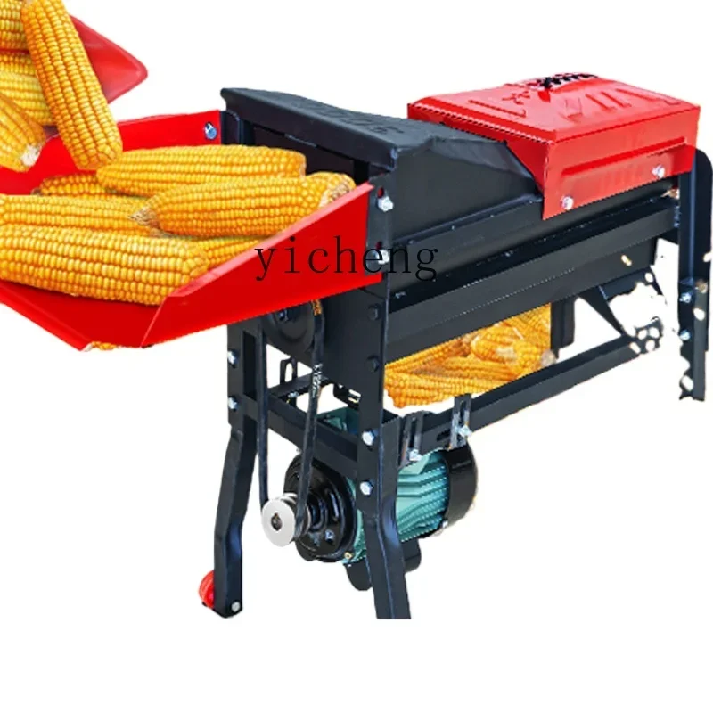 

TQH corn threshing machine automatic household multi-functional corn stripping artifact bud grain threshing device electric