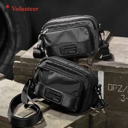 VOLUNTEER Men's Oxford Cloth Crossbody Sling Bags Casual Waterproof Shoulder Bag Men Everyday Commuter Wear-resistant Work Bag