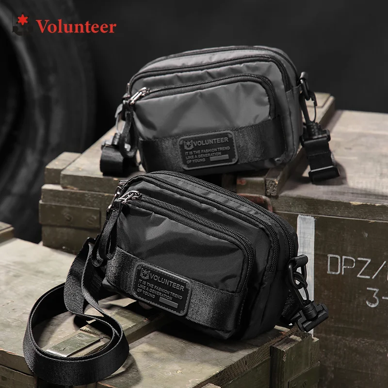 Torby męskie typu crossbody z tkaniny Oxford, codzienne, wodoodporne torby na ramię, męskie torby do noszenia na co dzień, odporne na zużycie torby robocze.