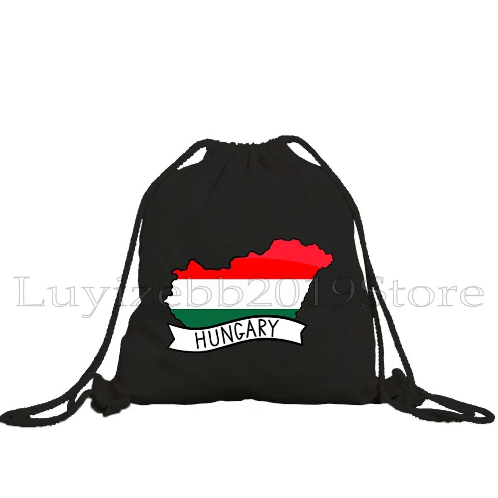 Budapest Hungary Flag Heart Map Souvenir Hungarian Girl Cute Gifts Drawstring Bags Soccer Backpack Gym Sackpack Gifts String Bag