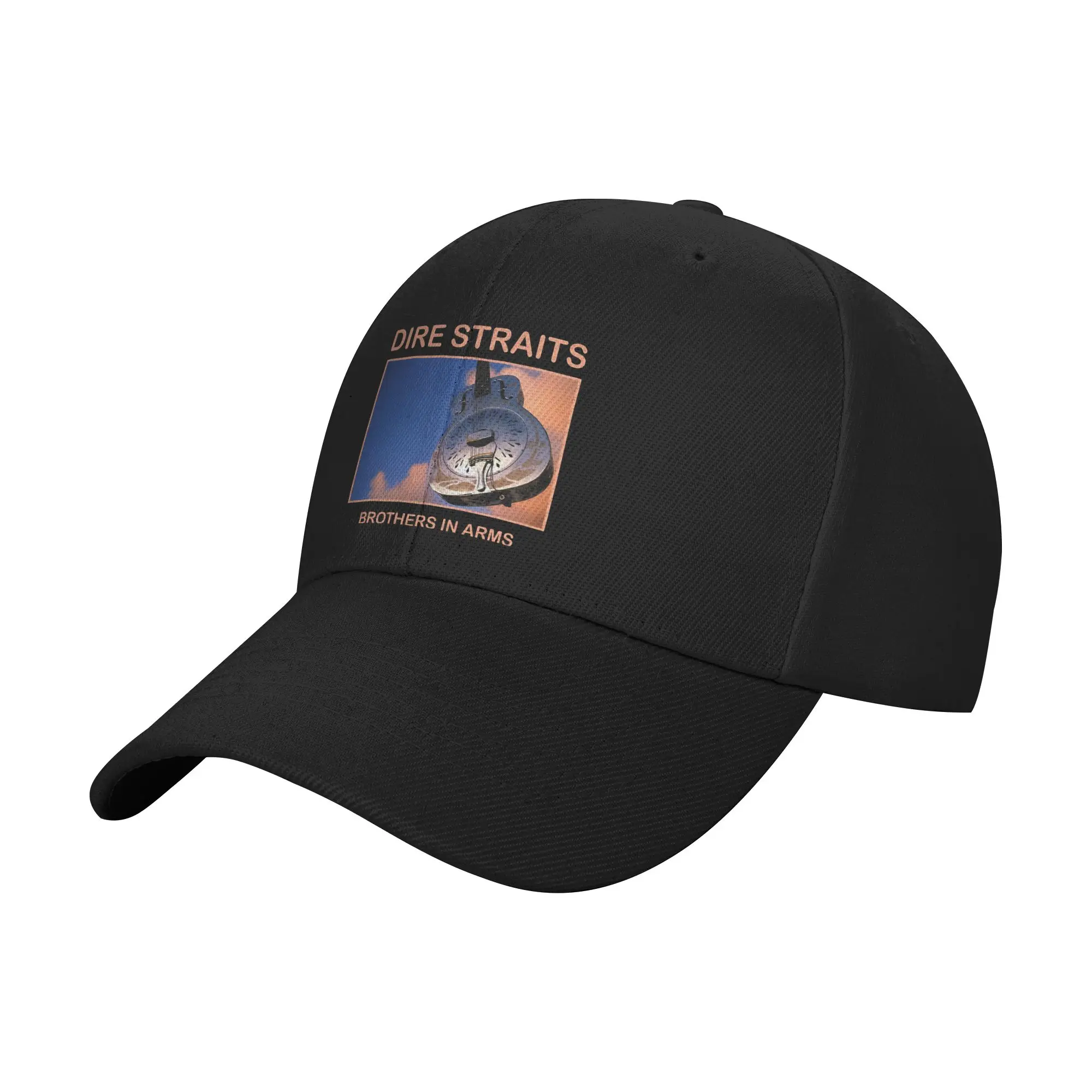 Dire Straits Brothers In Arms Guitar Trendy Baseball Cap Backyard Leisure Nylon Peaked Cap