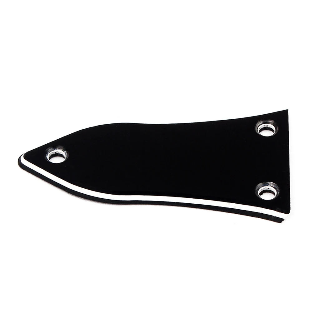 

3 Holes 3 Layers Truss Rod Cover for Electrical Guitar Bass Electric Guitar Replacement Parts GR17 (Black)