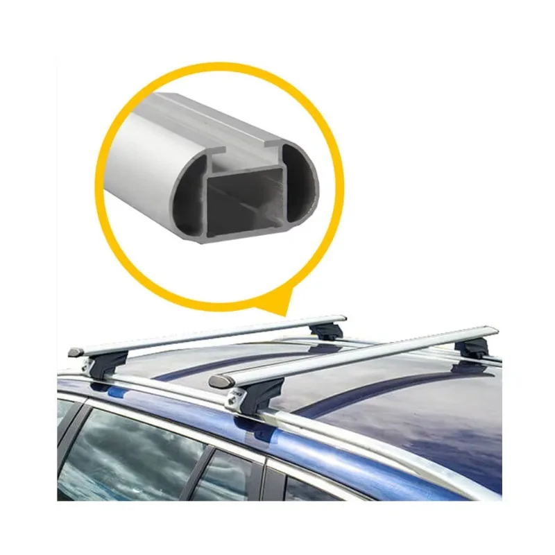 6000 Series Aluminum Cross Bars for Roof Racks with Welding & Bending Services Decorations Application