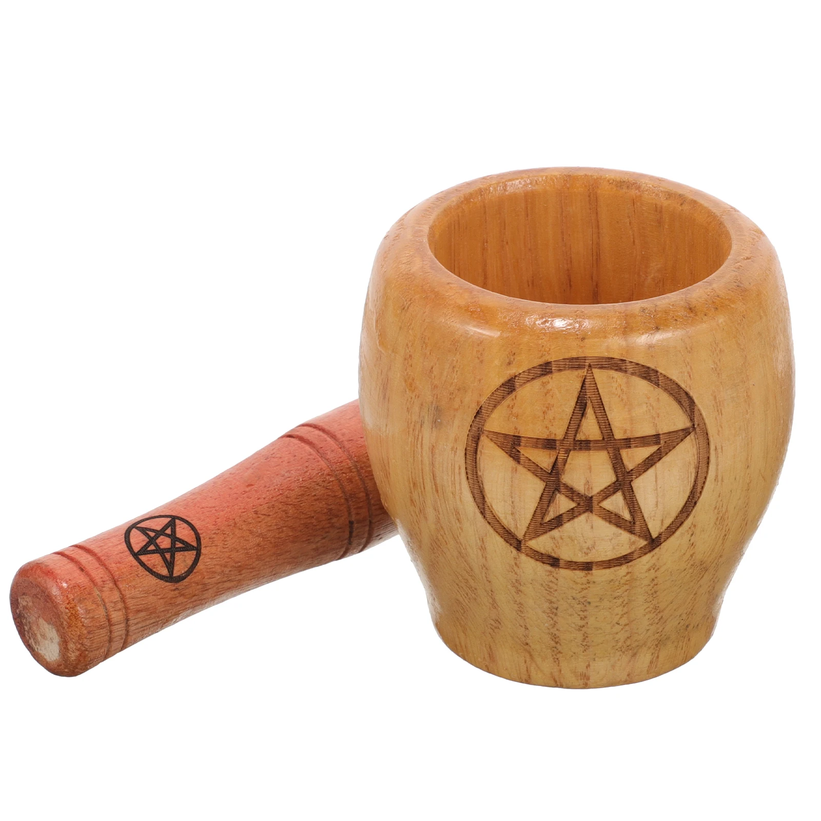 1 set 1 Set Premium Wooden Mortar Pestle Spice Garlic Kitchen Tools Household Masher Pot