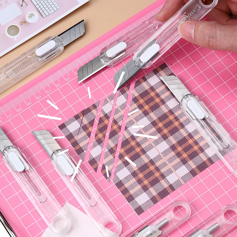 سكين M&G Craft، قاطعة ورق صغيرة، فتاحة حروف، تصميم فتحة حلقية، سهل الحمل، لفتح العبوات، مناسب للطلاب #4