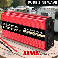 1000W/2200W/8000W/10000W  Pure Sine Wave Inverter DC 12V/24V to AC 220V 50hz Power Inverter Charger Converter Adapter EU Socket