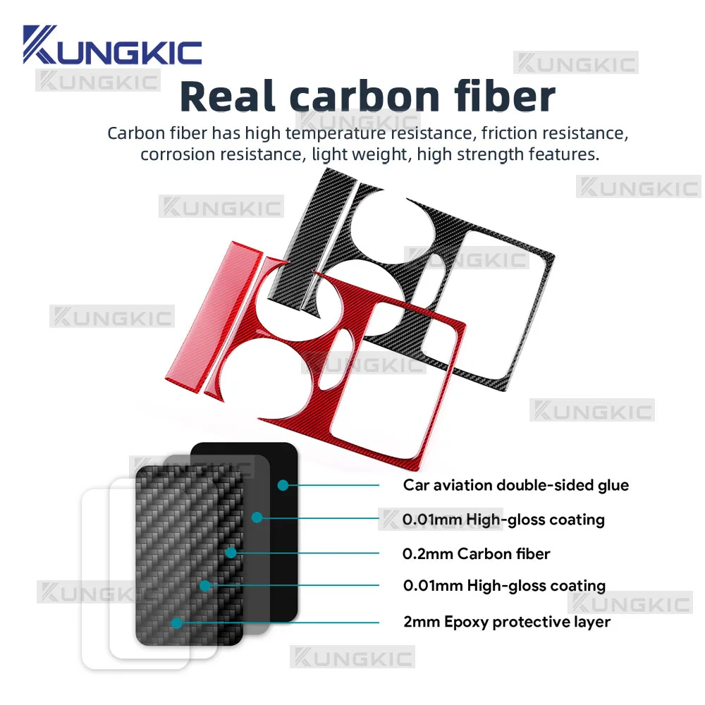 Para Dacia Duster 2014 2015 2016 2017 2018 pegatina de fibra de carbono suave Real LHD RHD accesorios de ajuste de pantalla de Control Central de coche