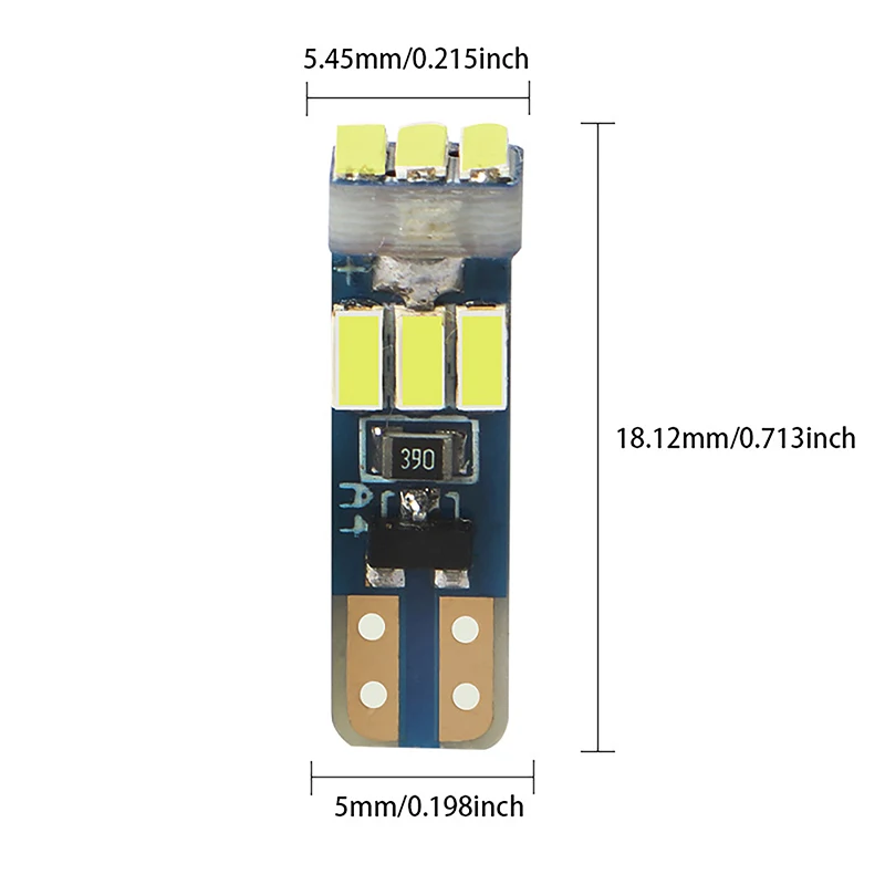 10 قطعة لمبات LED مشرقة T5 W3W W1.2W 70 73 74 مصابيح قياس لوحة القيادة التلقائية مؤشر تحذير السيارة أداة مصابيح ضوء العنقودية