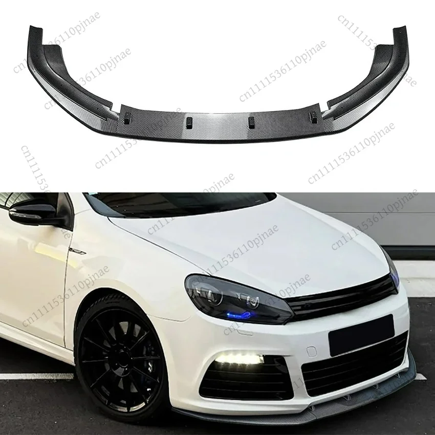 For Volkswagen Golf 6R Golf MK6 2008-2012 Front Bumper Spoiler Lip Lower Body Kit Diffuser Splitter Tuning Guard Car Accessories
