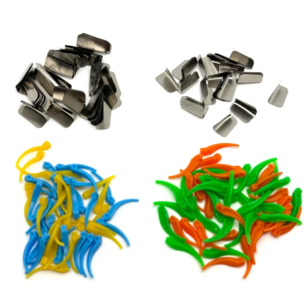 

2×200Pcs/Box Dental Matrix Bands Kit with Interdental Wedges Anterior Matrix System for Restorative Dental Supplies