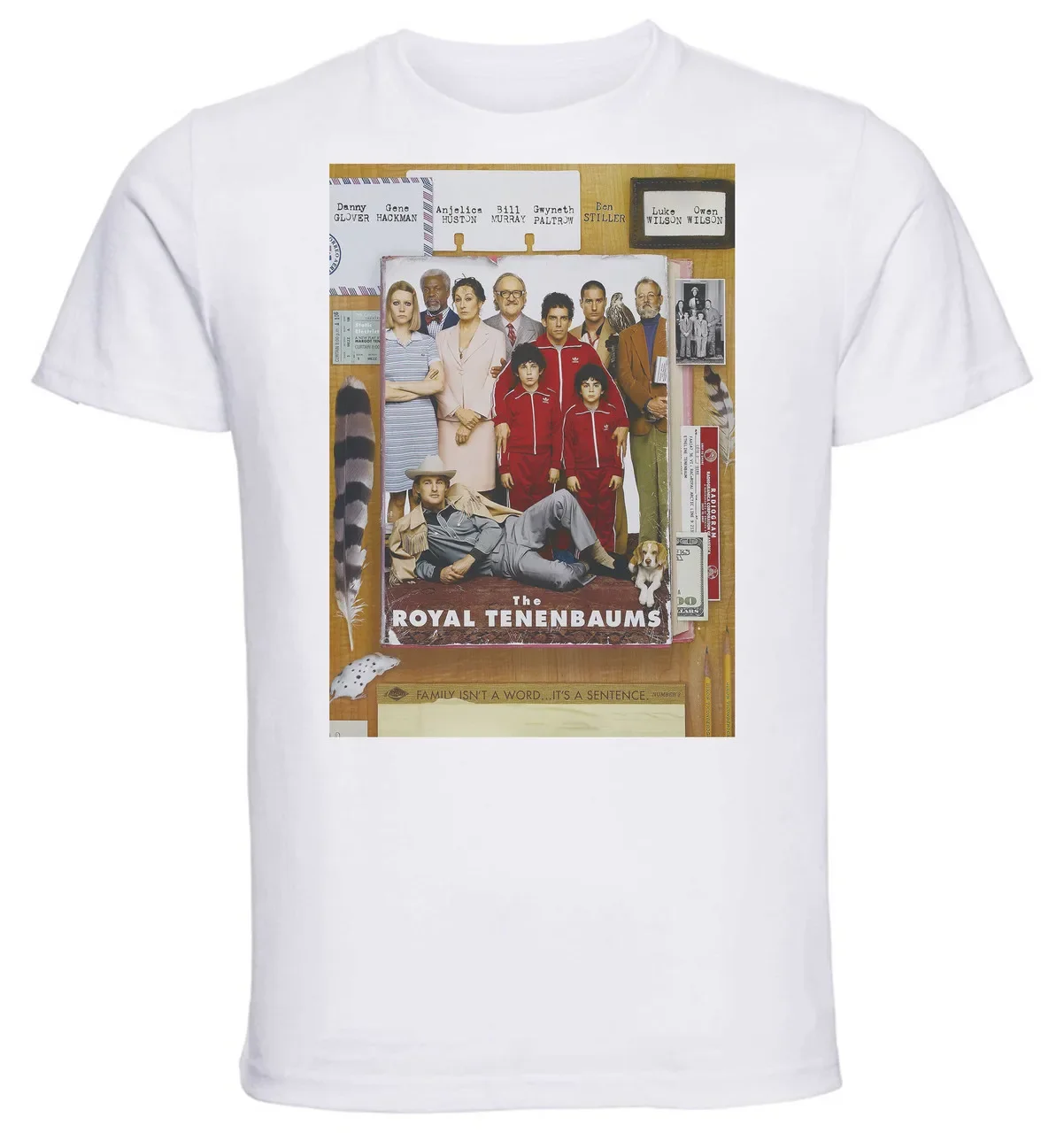 T-shirt Unisex - White - The Royal Tenenbaums Playbill