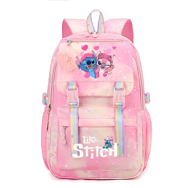 Lilo Stitch Backpack for Women Cute Casual School Bags Girl Boy Student Teenager Children Rucksack Kids Birthday Gift