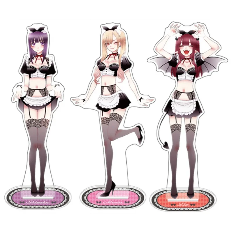 Anime My Dress-Up Darling Peripheral Housemaid Acrylic Stand Wakana Gojo/Marin Kitagawa/Kaoru Figure Ornament Gifts 15cm