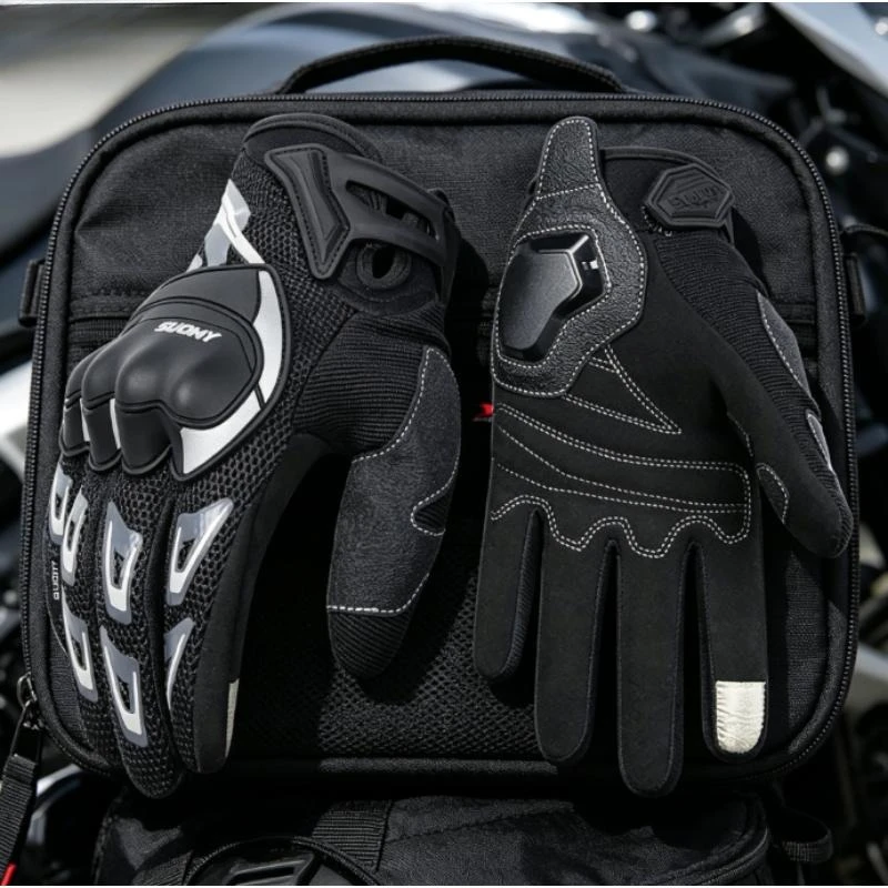 Gants de moto Suomy pour hommes, respirants, compatibles avec les écrans tactiles, équipement de protection pour motards, femmes, rose