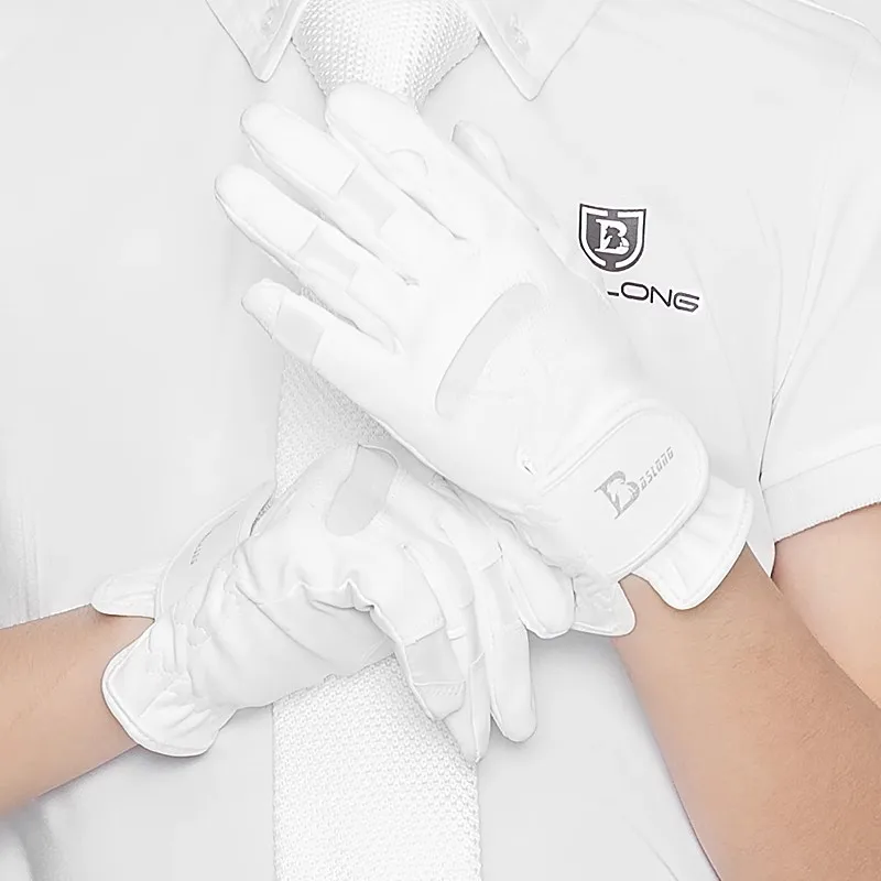 Rękawiczki jeździeckie Baslong przez cały rok Antypoślizgowy, odporny na zużycie biały sprzęt jeździecki dla mężczyzn i kobiet 266,4 cm Uprząż smoka Rękawiczki jeździeckie