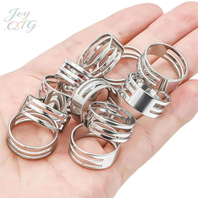 Hot Sale Stainless Steel Jump Ring Open Closing Finger Ring For DIY Fashion Jewelry Making Tool