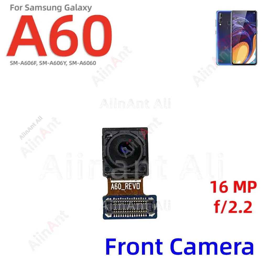 Aiinant Kleine Voorkant Selfie Terug Macro Diepte Brede Hoofd Achteruitrijcamera Flex Kabel Voor Samsung Galaxy A60 A70 A 70S A71 4G 5G