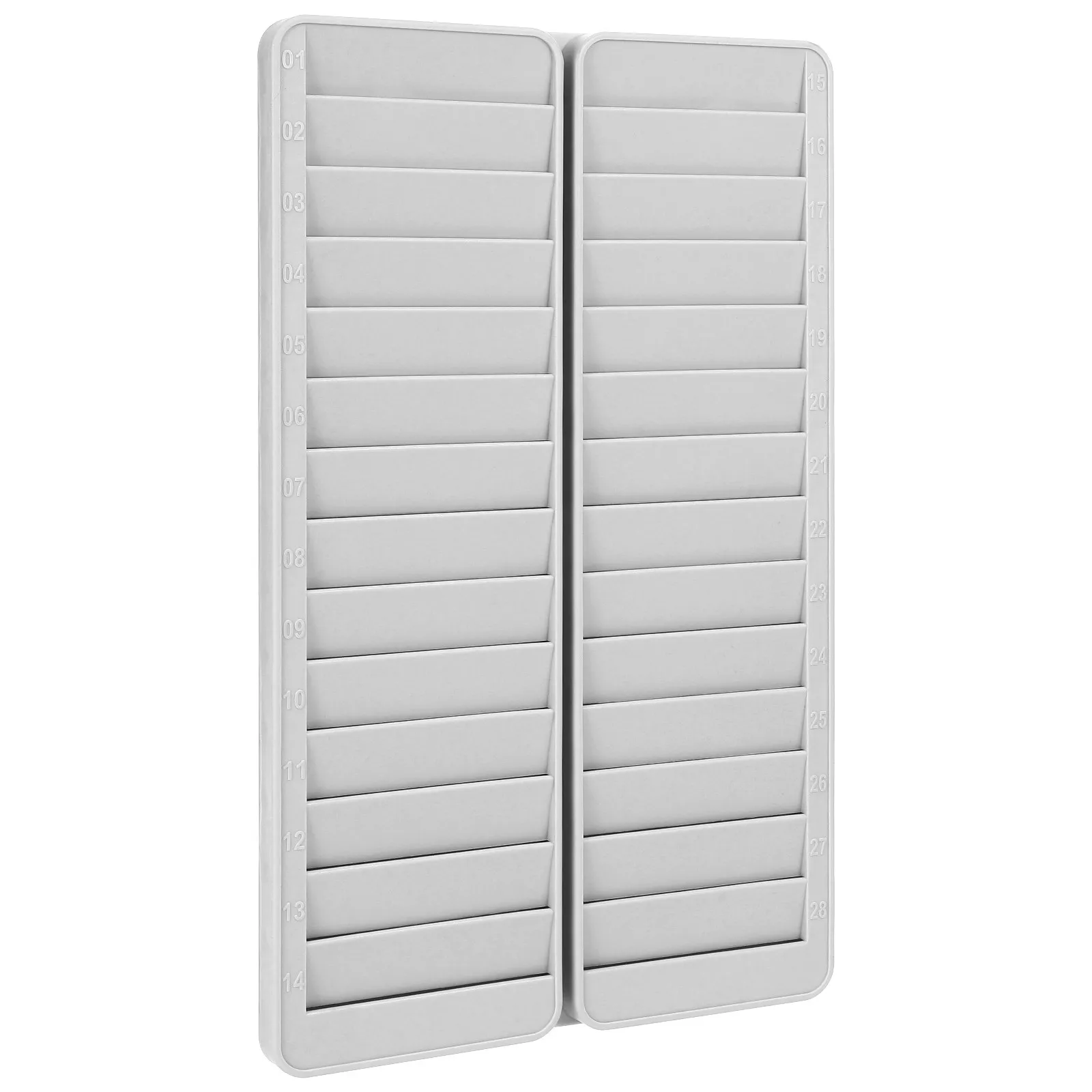 heavy-duty-multi-grid-card-slot-rack-for-factory-warehouse-use-plastic-material-cards-storage-shelf-employee-attendance-card