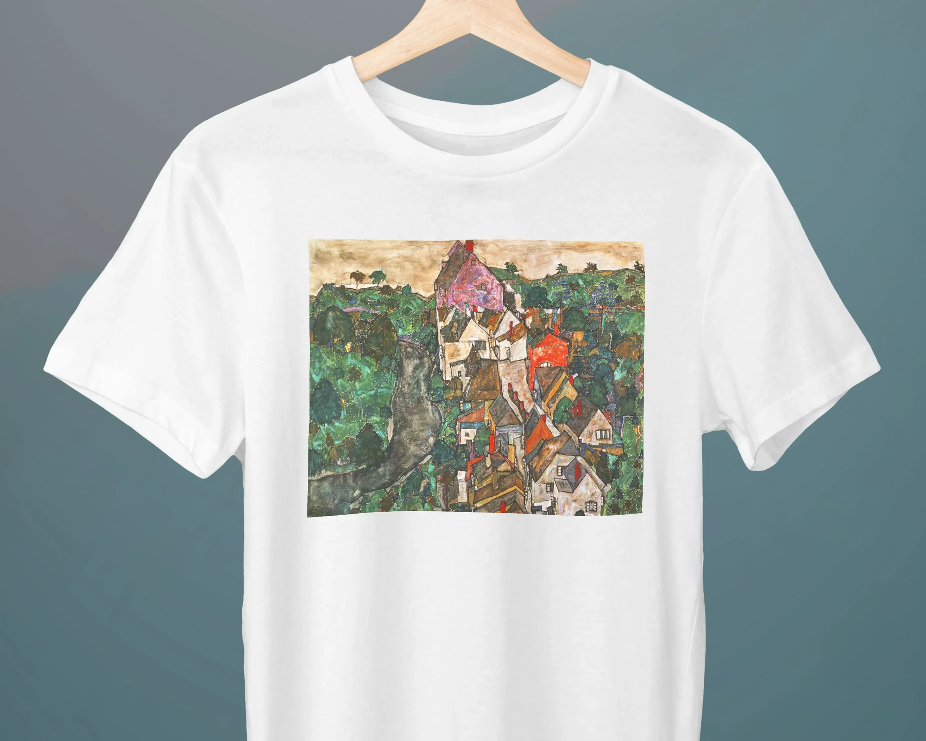 

Landscape at Krumau Egon Schiele Painting Unisex T-shirt