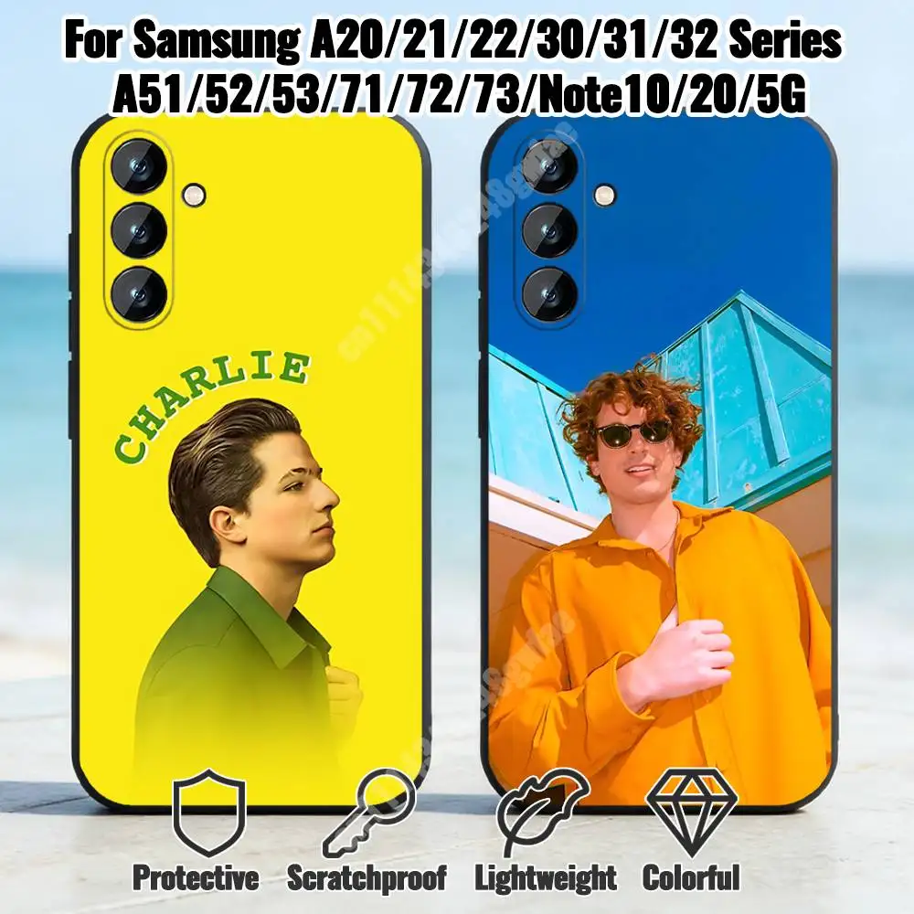 Whatever's Clever C-Charlie P-Puth Phone Case for Samsung Galaxy A10 11 12 20 21 22 S E A30 31 32 A40 41 42 TPU Cover