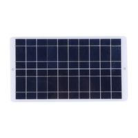 20W 5V Solar Panel Charger Type-C Output 1600MA Monolithic Silicon Lightweight Scratchproof for Wireless Outdoor Security Camera