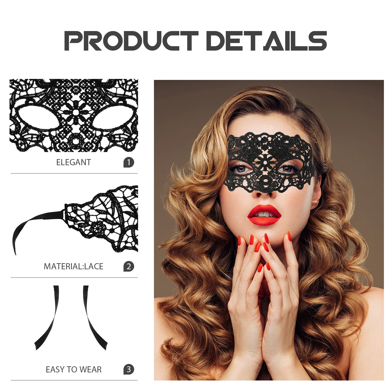 

4 шт. кружевные маски для женщин, маскарадная вечеринка, выпускной, полумаска для лица, карнавальный костюм, свадебное событие, нарядное платье, аксессуары, легкий вес