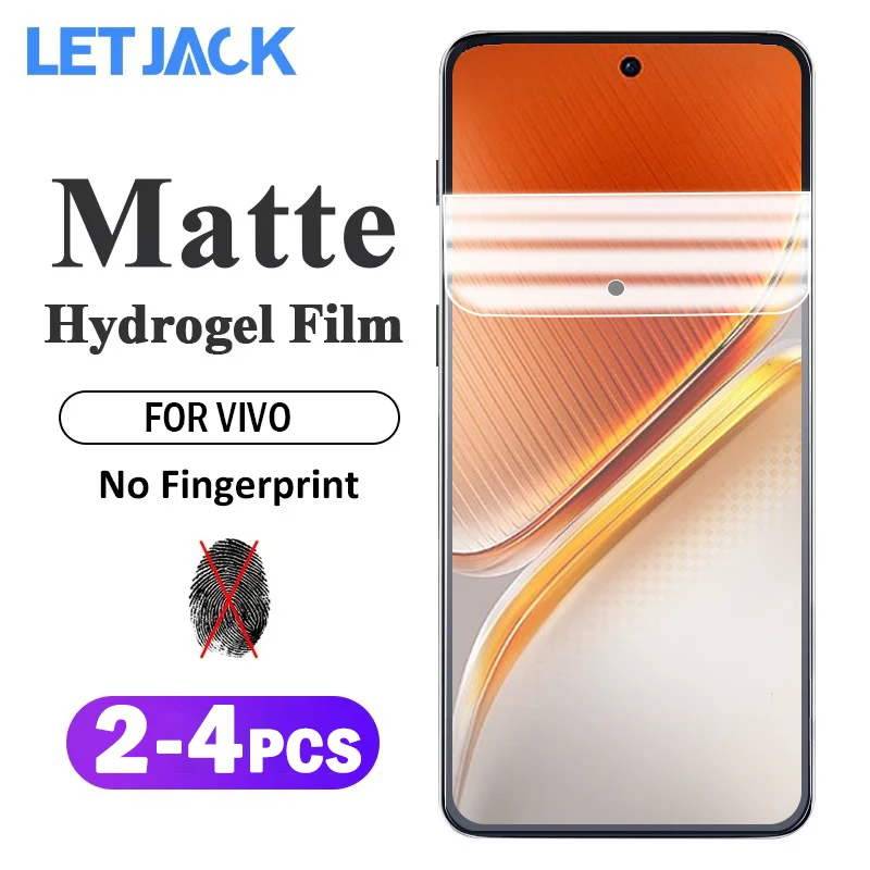 2-4 шт., матовая гидрогелевая пленка против отпечатков пальцев для Vivo iQOO Neo 10R 9S 10 9 8 7 Pro Plus, антибликовая защитная пленка для экрана, не стекло