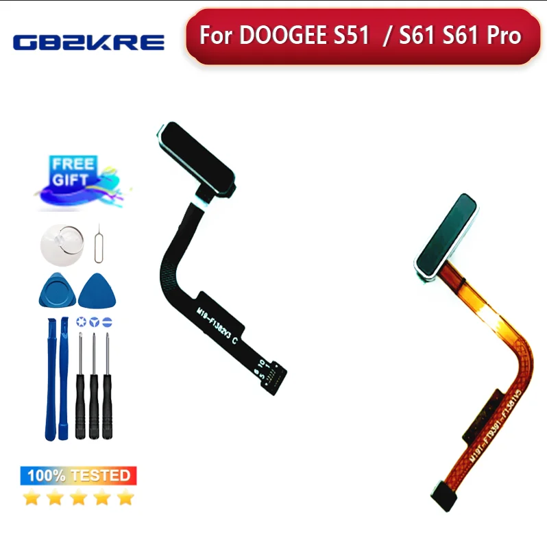 

New Original DOOGEE S51 / S61 Power Button Key Flex Cable FPC Fingerprint Button Sensor Cable FPC Accessories For DOOGEE S61 PRO