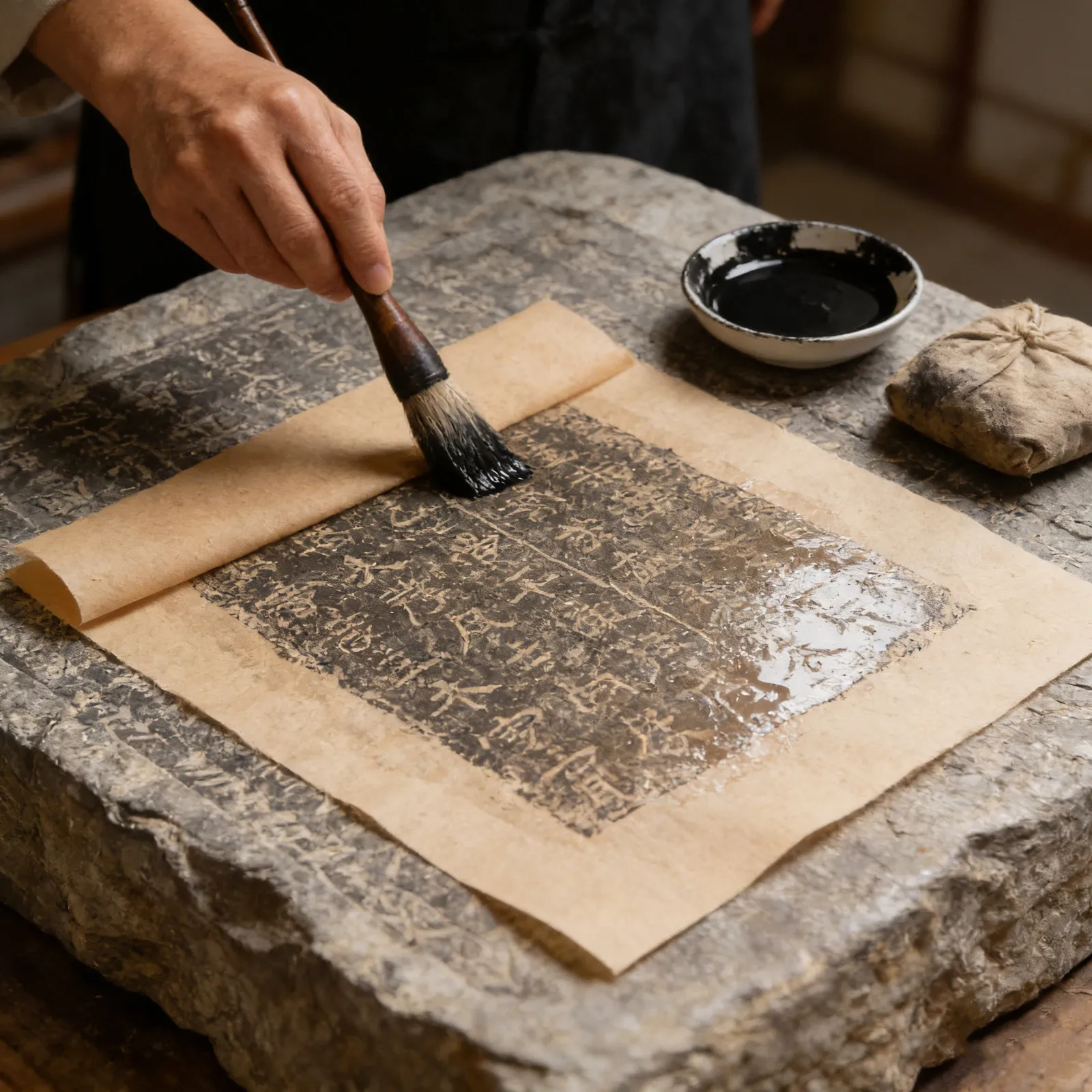 100Pcs Chinese Calligraphy Xuan Paper Handmade Bamboo Pulp Rice Paper Cicadas Wing Texture Semi-Raw for Brush Writing Ink