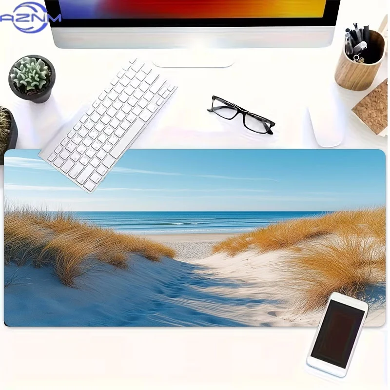 Mouse Pad Featuring a Beach Design, Made from Rubber, Available in Various Sizes, Great for Programmers And Gamers, Makes an Exc