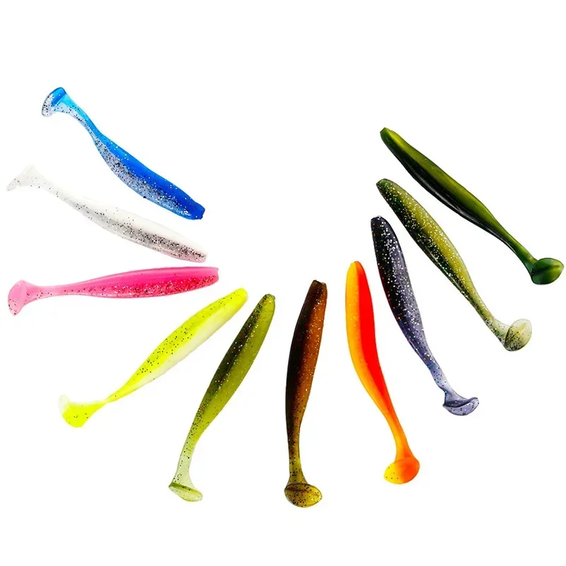 Hot Fishing Soft Worm Lure for Pike Perch Sea Silicone Bait Bass Swimbait Wobblers Artificial Shiner Shad Trout Salt Supplies