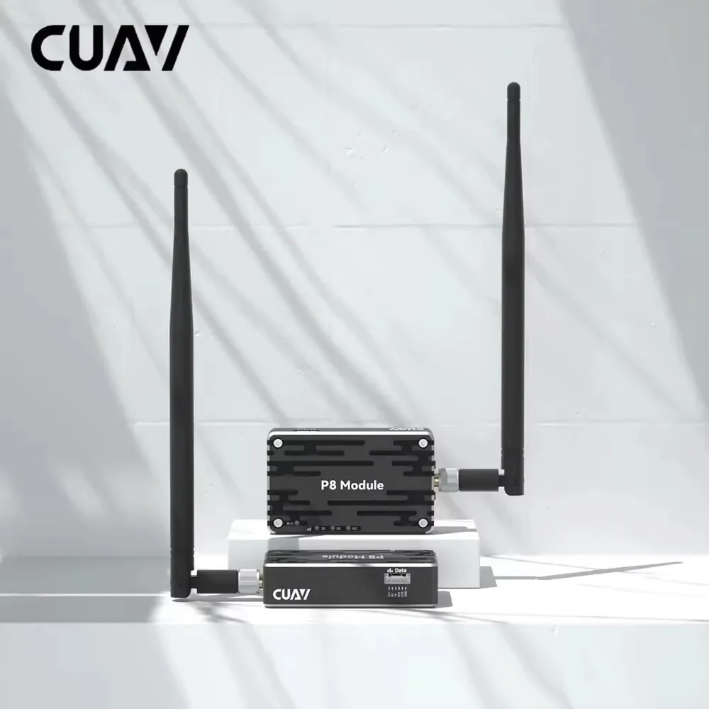 CUAV P8 900MHz Radio Telemetry Module, Long Range UAV Data Link Set for PX4 Pixhawk Flight Controller, Ground & Air Unit