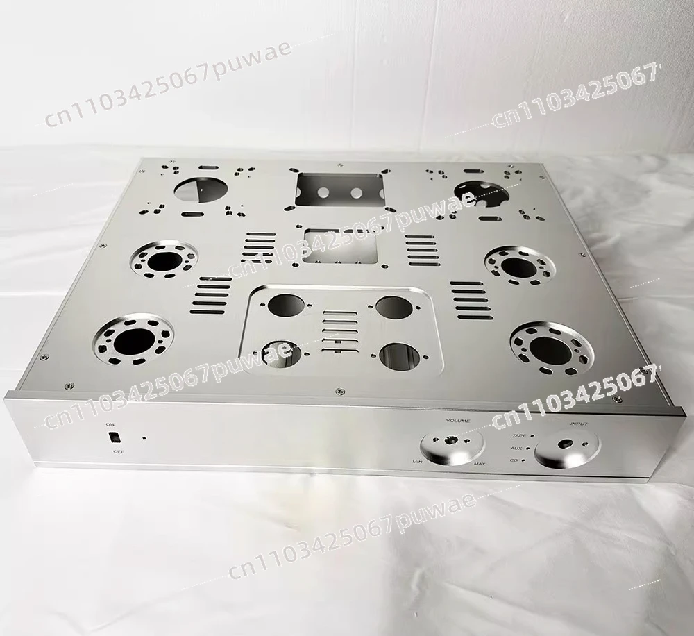 Full Aluminum HiFi Amplifier Preamp Case Silent Heat Dissipation DIY Audio Chassis Shell