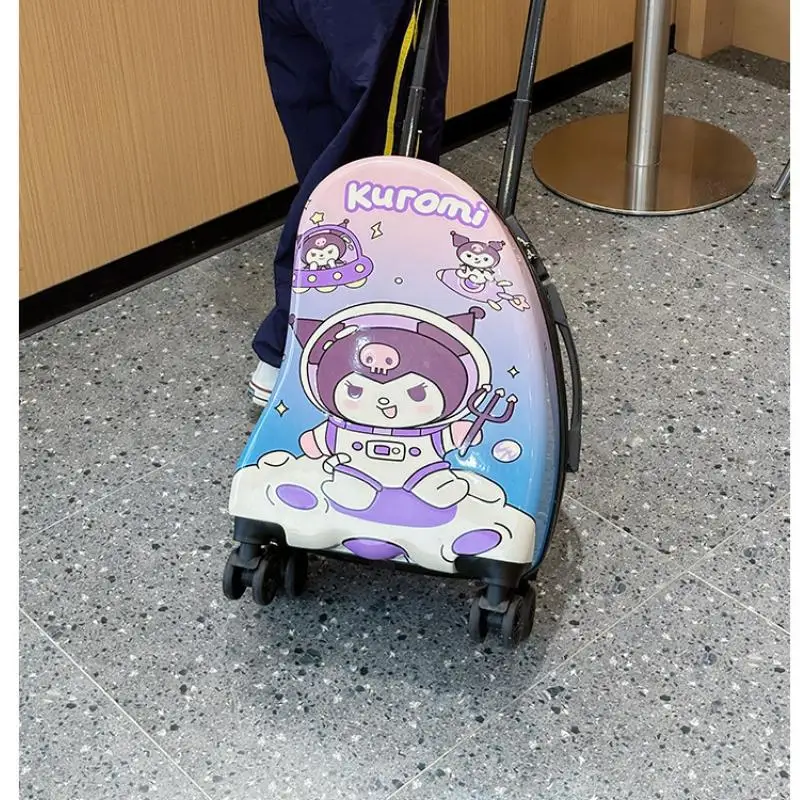 귀여운 만화 Sanrios Kuromi 헬로 키티 수하물 상자 어린이 만화 스타일 유니버설 휠 만화 패션 축제 선물