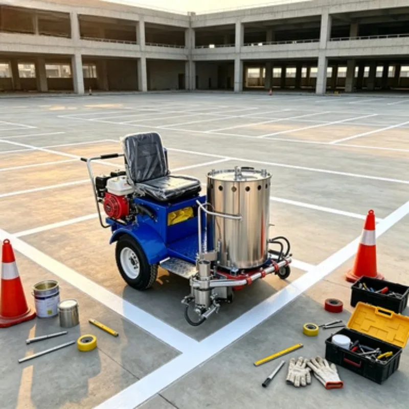 Autonomous Pre-Marking Robot High Precision Road Line Marking Machine with Engine & Pump High Efficiency