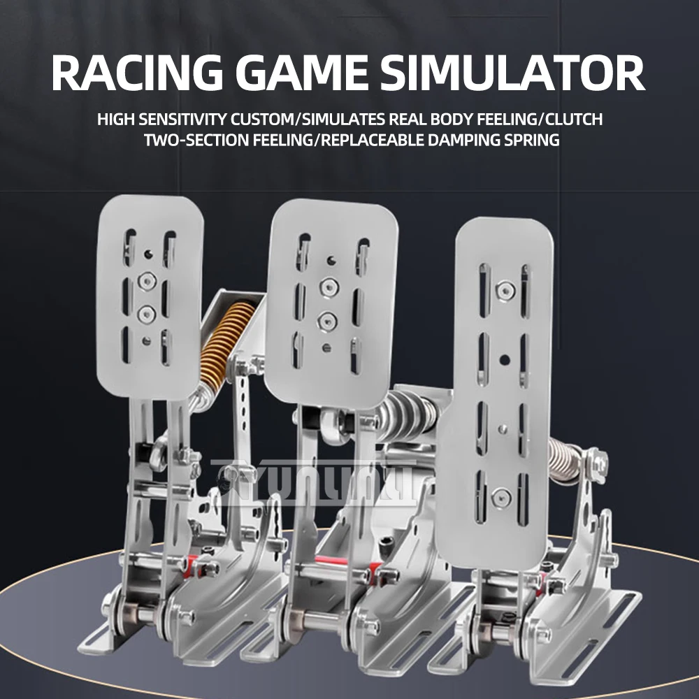 Sim Racing PC Racing Simulator Pedais, HE Pedal Hidráulico, Sensor De Pressão, Célula De Carga