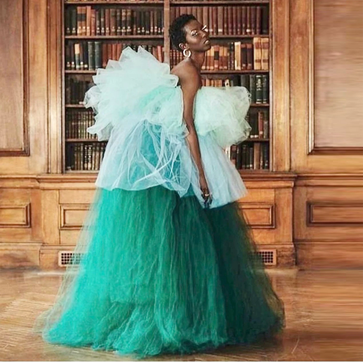 Sukienka balowa bez ramiączek w różnych kolorach, warstwowa tiulowa sukienka na studniówkę z marszczeniami, długa do podłogi, sukienki ślubne dla dziewczynek, suknia wieczorowa